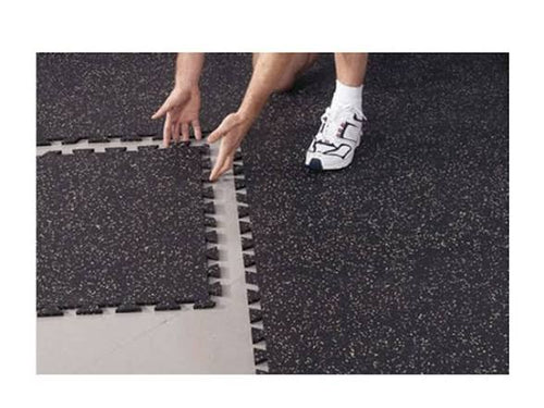 100 Sq Ft Interlocking Rubber Tile Flooring – Commercial Quality Overstock